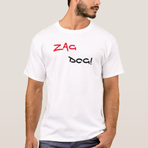 Zag Dog Merk Witte T-Shirt
