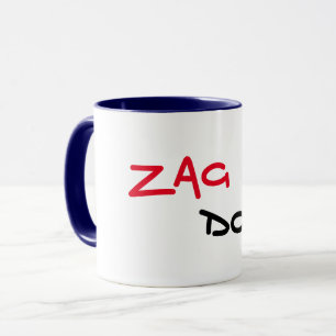 Zag Dog Navy Trim Koffiemok Mok