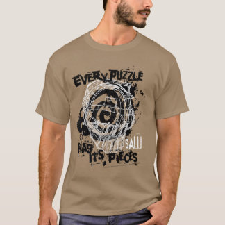 Zag Elke Puzzel Heeft Zijn Stukken Horrorfilm retr T-shirt