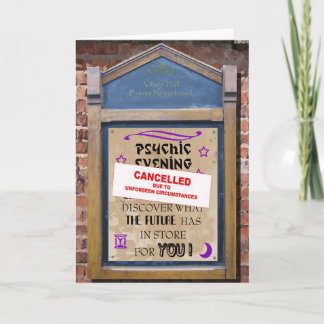 Zag het niet aankomen kaart