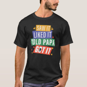 Zag het zo dat Papa het kreeg opa opa opa opa T-shirt