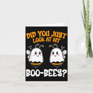 Zag je mijn boe-bees net grappig halloween kaart