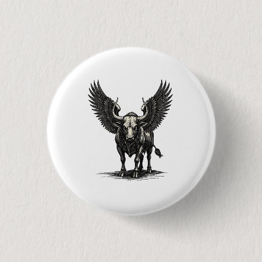 Zagan Ontketend Ronde Button 3,2 Cm (Voorkant)