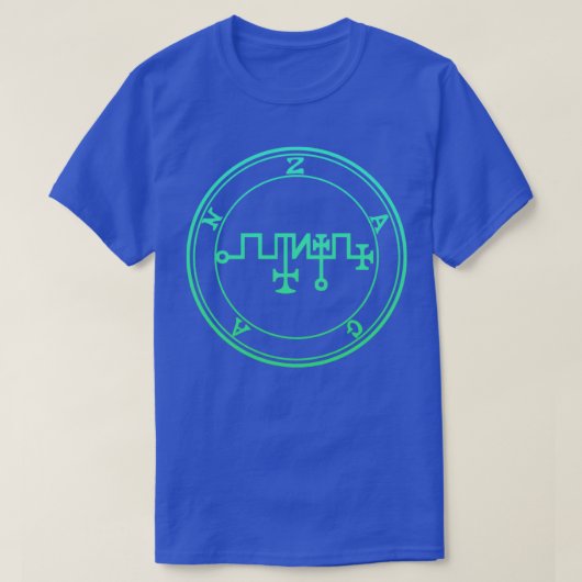 Zagan Sigil zet metaal om in groene gradiënt van m T-shirt (Design voorkant)
