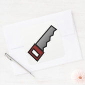 Zagen Vierkante Sticker (Envelop)