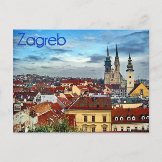 Zagreb Briefkaart (Voorkant)