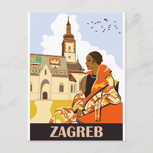 Zagreb Briefkaart (Voorkant)