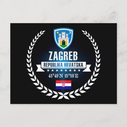 Zagreb Briefkaart (Voorkant)