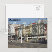 Zagreb Briefkaart (Voorkant / Achterkant)