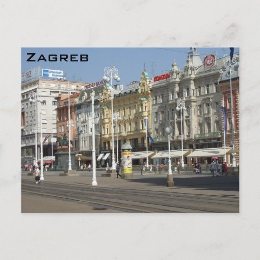 Zagreb Briefkaart (Voorkant)
