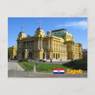 Zagreb Kroatië Briefkaart