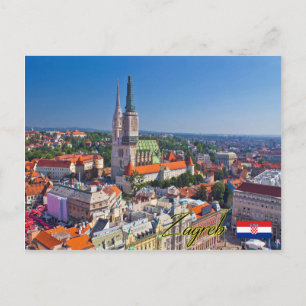 Zagreb Kroatië Briefkaart