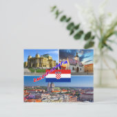 Zagreb Kroatië Briefkaart (Staand voorkant)