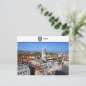 Zagreb - Kroatië Briefkaart (Staand voorkant)