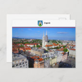 Zagreb - Kroatië Briefkaart (Voorkant / Achterkant)