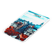 Zagreb Kroatië Cityscape Uitzicht Magneet (Linkerzijde)