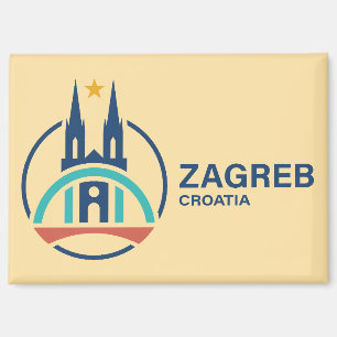 Zagreb Kroatië Europa Magneet