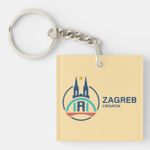 Zagreb Kroatië Europa Sleutelhanger