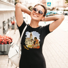 Zagreb Kroatië Kerkplein Rood Reizen T-shirt