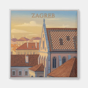 Zagreb - Kroatië - Reis naar het verleden Magneet