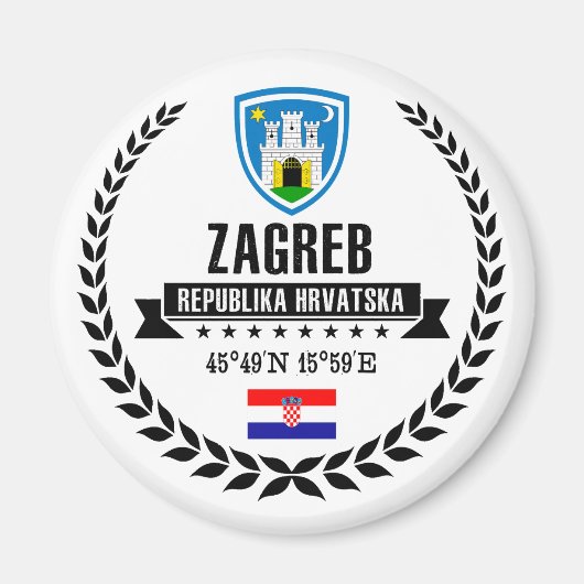 Zagreb Magneet (Voorkant)