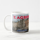 Zagreb, Visite Croatie I Love Coffee Mug (Gauche)