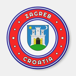 Zagreb - wapenstilstand Kroatië Magneet