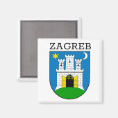 Zagreb wapenstilstand magneet (Voorkant / Achterkant)