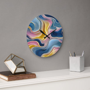 “Zahara”. Krullen van blauw, roze en zand Grote Klok