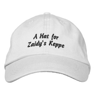 Zaidy's Keppe Hoed Geborduurde Pet