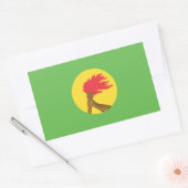 Zaire Flag Rechthoekige Sticker (Envelop)