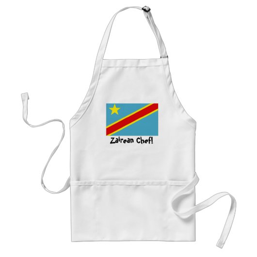 Zaïre vlagchef apron standaard schort (Voorkant)