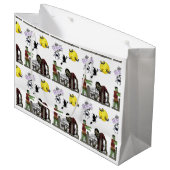 Zak grote cadeautas Zombie Halloween Land (Voorkant Gekanteld)
