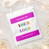Zak met eigen logo of tekst en foto - uw kleuren bedankzakje (Geknipt)