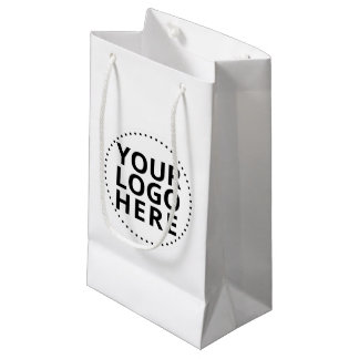 Zak met op maat gemaakt bedrijfslogo cadeau klein cadeauzakje