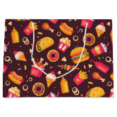 Zak met snelvoedsel cadeau groot cadeauzakje (Voorkant)