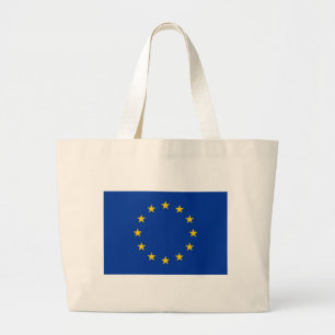 Zak met vlag van de Europese Unie Grote Tote Bag