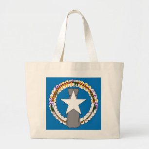 Zak met Vlag van Noordelijke Marianen - USA Grote Tote Bag