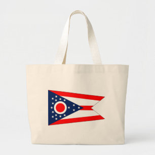 Zak met vlag van Ohio State - Verenigde Staten Grote Tote Bag