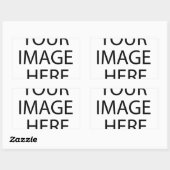 zak rechthoekige sticker (Vel)