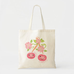 Zak van de Gift van de Kers van Kawaii de Vrolijke Tote Bag