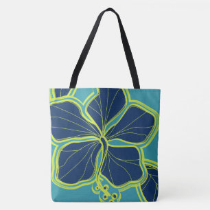 Zak van het Strand van de Hibiscus van Kailua de Tote Bag