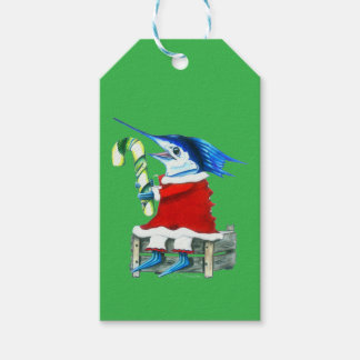Zak van mevrouw Zeilvink Kerstman Cadeaulabel