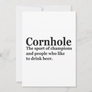 Zakcornhole Grappige definitie Zakcornhole Spel Sp Kaart
