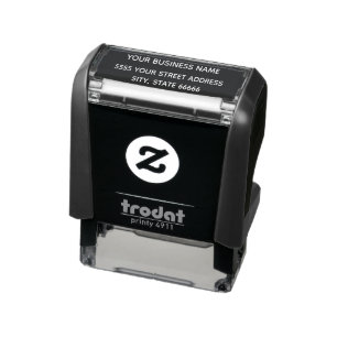 Zakelijk adres Bedrijfsnaam Persoonlijk Uw Zelfinktende Stempel