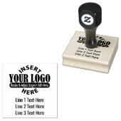 Zakelijk adres met 3 regels tekstadres 	rubberstempel (Gestempeld)