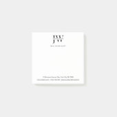 Zakelijk adres Monogram Vastgoedbedrijf Post-it® Notes (Voorkant)
