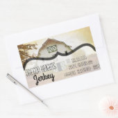 Zakelijk adres Stickers Sunset Barn Country Rust (Envelop)