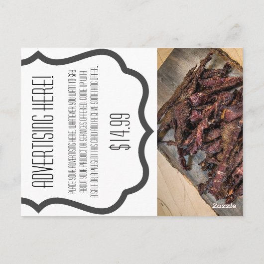 Zakelijk Adverteren Kaart Wit Wassen Hout Schuur D (Achterkant)