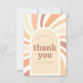 Zakelijk Bedankt Bestelling Retro Sun Arch Kaart (Voorkant)